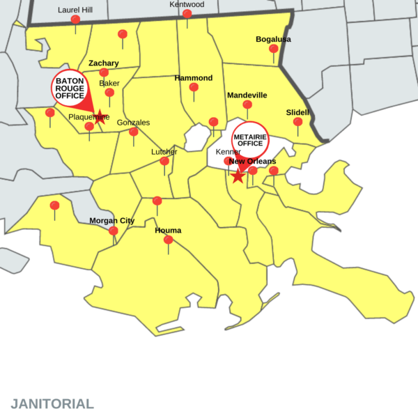 Map of Louisiana 