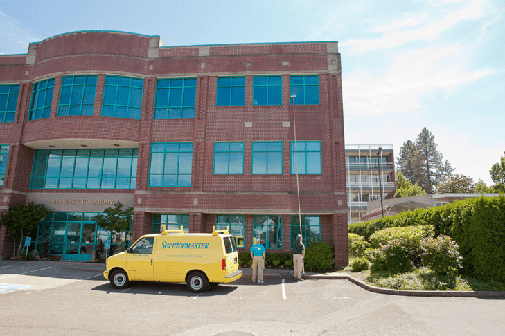 ServiceMaster outside a building
