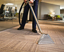 Carpet Is Being Cleaned